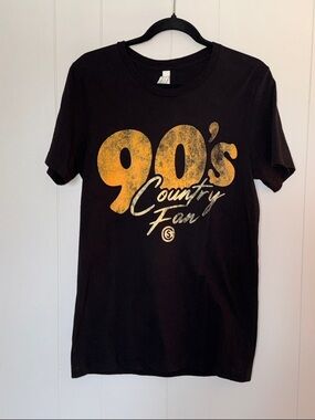 Cole Swindell Black 90's Country Fan Graphic Tour Tee
